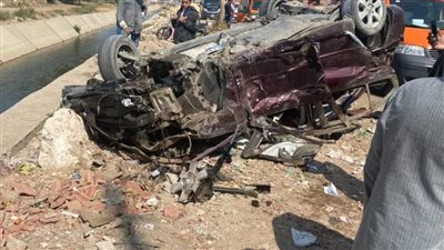  مصرع شخصين وإصابة 8 آخرين في حادث تصادم بالمنيا