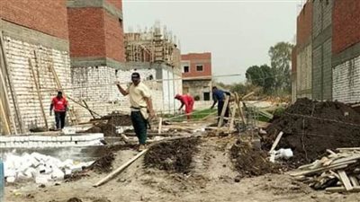 الموجة 19.. إزالة 28 حالة تعد بالبناء على الأراضي الزراعية وأملاك الدولة بمغاغة وديرمواس