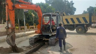 حملة مكثفة لرفع إشغالات بإهناسيا وبدء أعمال رصف شارع بورسعيد بببا 