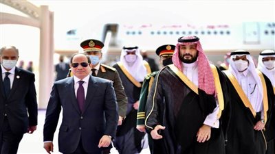 محمد بن سلمان يستقبل الرئيس السيسي × 5 صور