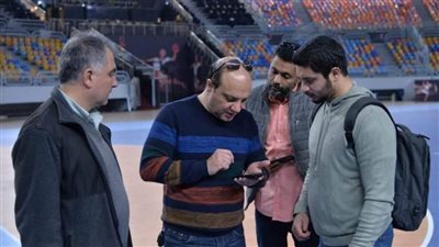 اللجنة العليا تتفقد الصالة المغطاة استعدادًا لبطولة العالم للجمباز 