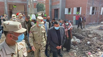 محافظ البحيرة وقائد المنطقة الشمالية العسكرية يتفقدان مشروعات حياة كريمة