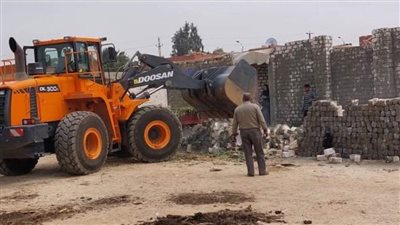 إزالة 240 حالة تعد فى الموجة 19 لحملات إزالة التعديات ببنى سويف 