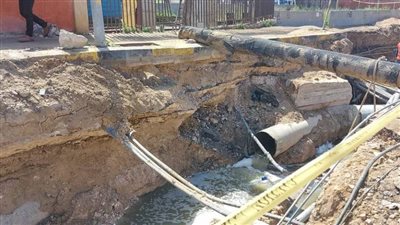 جولة تفقدية لرئيس صرف صحي الإسكندرية لمشروعات شرق المدينة