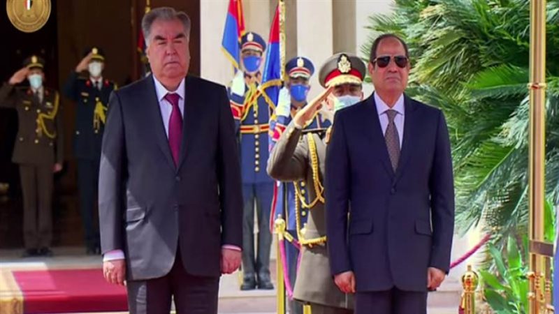 استقبال الرئيس السيسي