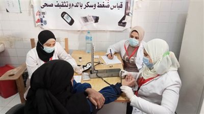 حياة كريمة.. قافلة سكانية مجانية شاملة بقرية حرارة بالبحيرة 