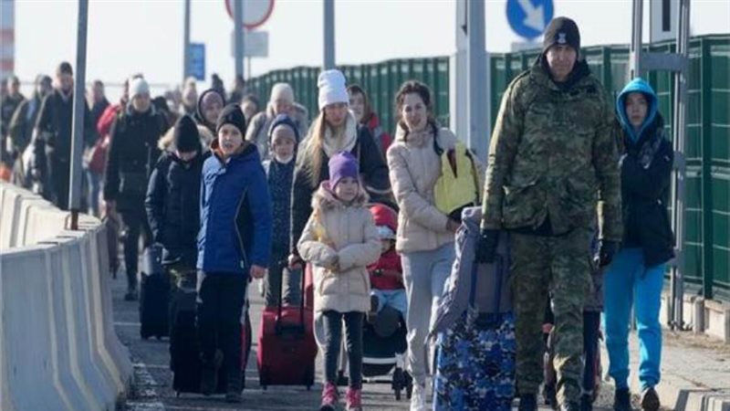 لاجئون أوكرانيون