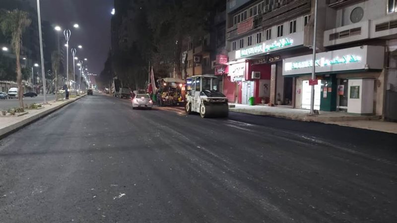 رصف وتوسعة شارع التحرير