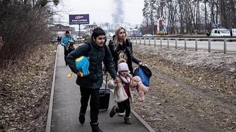 لاجئ فروا من أوكرانيا