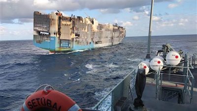 غرق سفينة بضائع إماراتية قرب السواحل الإيرانية وعليها 30 شخصًا
