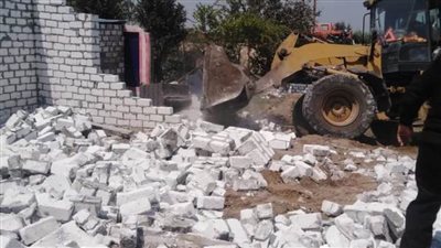 إزالة 54 حالة تعدٍ على الأراضي الزراعية وأملاك الدولة بالبحيرة