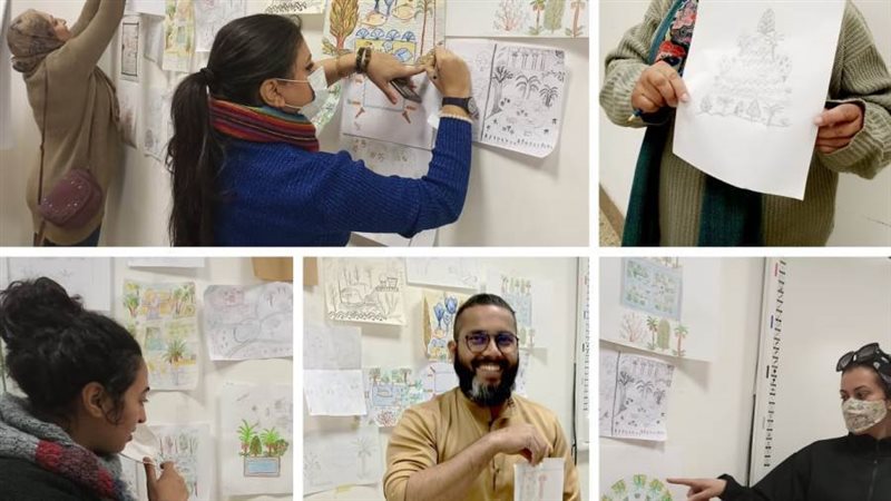 نماذج من اعمال الورشة