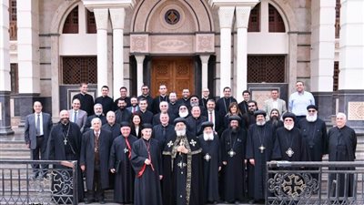 البابا تواضروس الثانى يستقبل البطريرك الماروني بالمقر الباباوي