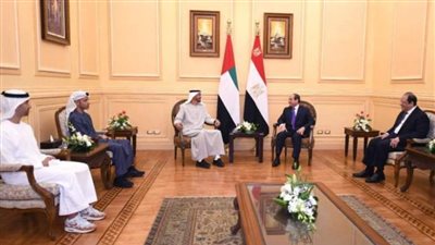 الرئيس السيسي ومحمد بن زايد يبحثان سبل تعزيز التعاون المشترك بين مصر والإمارات