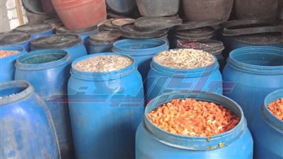 ضبط 4 أطنان أسماك و10 أطنان مخلل غير صالح بكفر الشيخ