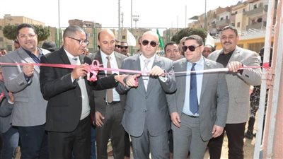 محافظ بنى سويف يفتتح الملعب القانوني بنادي الشبان المسلمين 