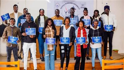 جامعة حلوان تحتفل بالطلاب الوافدين الجدد من جنوب السودان