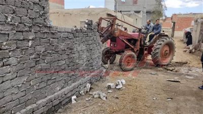 إزالة تعديات البناء المخالف بالحامول في كفر الشيخ
