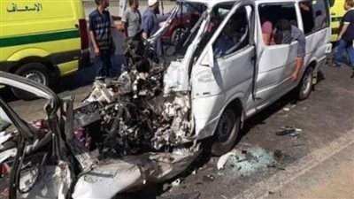 إصابة شخص في حادث تصادم بطريق بنها المنصورة بكفر شكر