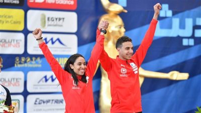 سلمي أيمن: سعيدة بذهبية كأس العالم للزوجي وهدفي أولمبياد باريس 