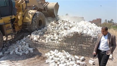 إزالة 2699 حالة تعد على أراضي أملاك الدولة والأراضي الزراعية