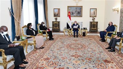 الرئيس السيسي يستقبل وزير خارجية جمهورية أنجولا ووزيرة الشباب والرياضة الأنجولية