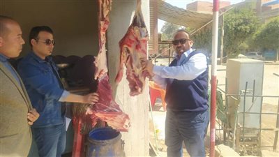 حملات لضبط الأسواق ومعارض سلع وشوادر لحوم بإهناسيا والفشن وسمسطا