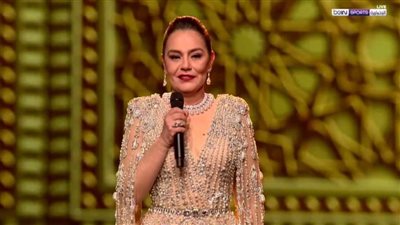 شريهان ضيفة حفل قرعة كأس العالم قطر 2022