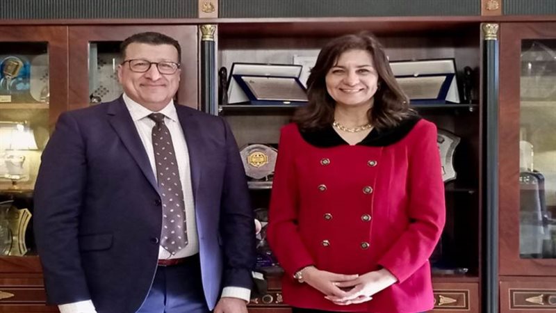 وزيرة الهجرة تستقبل