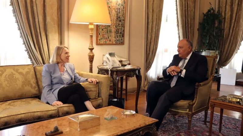 سامح شكري يستقبل