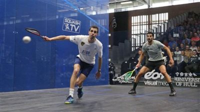 علي فرج يتأهل لنهائي بطولة علام البريطانية للإسكواش