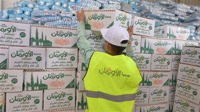 توزيع كراتين رمضان بالتعاون مع مديرية التضامن الاجتماعي بسوهاج 