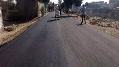 انتهاء أعمال رصف متفرعات شارع العشرين بمدينة ناصر  بسوهاج