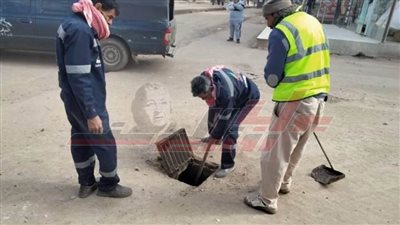 حملات مكبرة لتسليك خطوط خفض المنسوب بسيدي سالم 