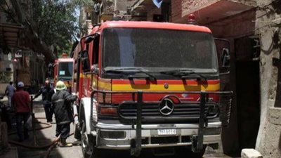 الحماية المدنية تخمد حريقًا نشب بمنفذ بيع السلع المدعمة بالقناطرالخيرية