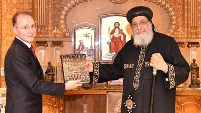 البابا تواضروس الثاني يستقبل سفير بلغاريا