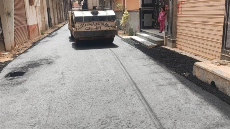 جانب من أعمال رصف