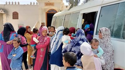 حياة كريمة.. قافلة طبية مجانية بقرية جنبواى بالبحيرة 