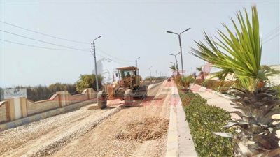 أعمال تطوير موسعة بمصيف بلطيم في كفر الشيخ