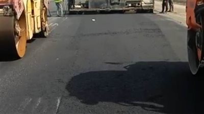 رفع كفاءة طريق محور ٤٥ بكفر الدوار بتكلفة ٣ ملايين و٣٠٠ ألف جنيه