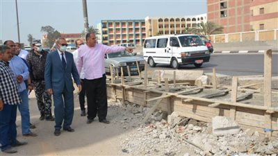 محافظ القليوبية يتابع أعمال تطوير وتوسعة مدخل قليوب