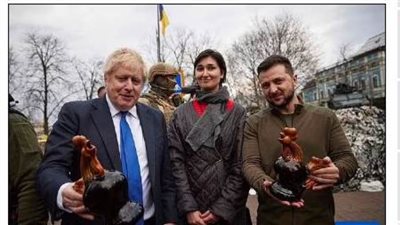 خطأ من سفارة أوكرانيا في بريطانيا أفشى سر زيارة جونسون إلى كييف 