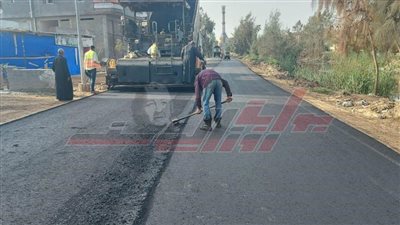 رفع كفاءة الطرق العامة بمدينة بيلا في كفر الشيخ