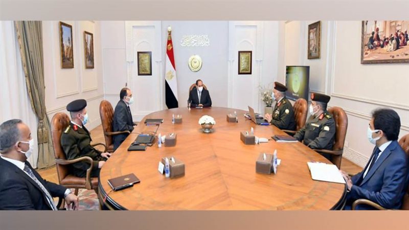 الرئيس السيسي أثناء