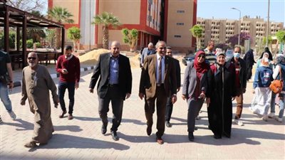 رئيس جامعة الأزهر يتابع أكبر حركة تطوير تشهدها المدينة الجامعية للطالبات