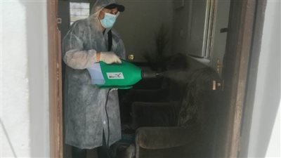 بالصور.. رش وتطهير منطقة آثار ميت رهينة