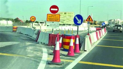 تحويلات مرورية لتنفيذ أعمال إنشاء كوبري سيارات أعلى محور المشير