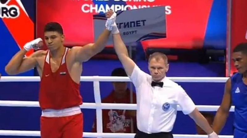 يسري رزق بطل الملاكمة