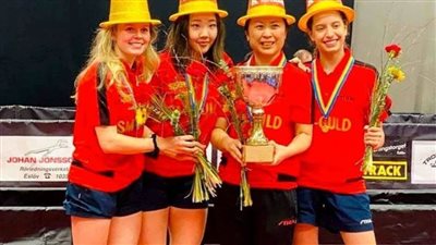 إنجاز تاريخي.. هنا جودة تتوج بالدوري السويدي لتنس الطاولة