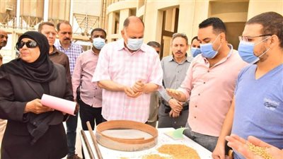 محافظ أسيوط يتابع أعمال توريد القمح بصوامع عرب العوامر بمركز أبنوب